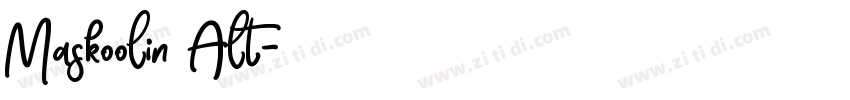 Maskoolin Alt字体转换